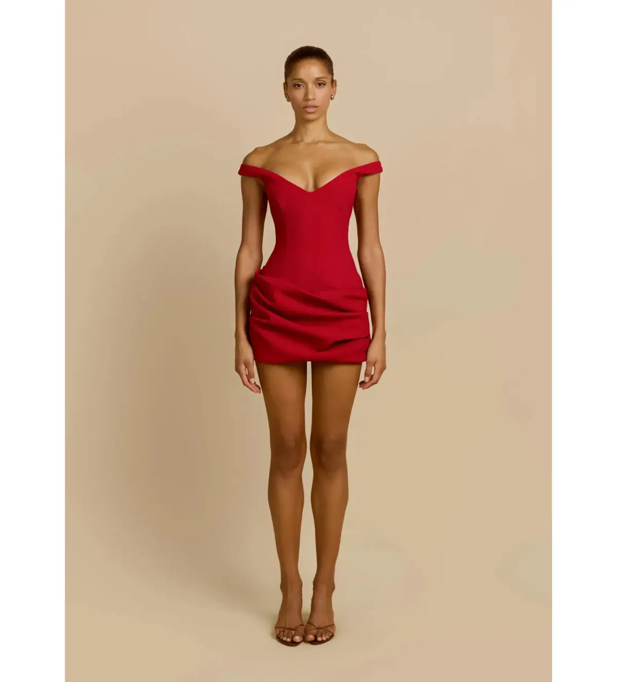 Arcina Ori Avery Mini Dress Red Size M AU 10 - Image 1