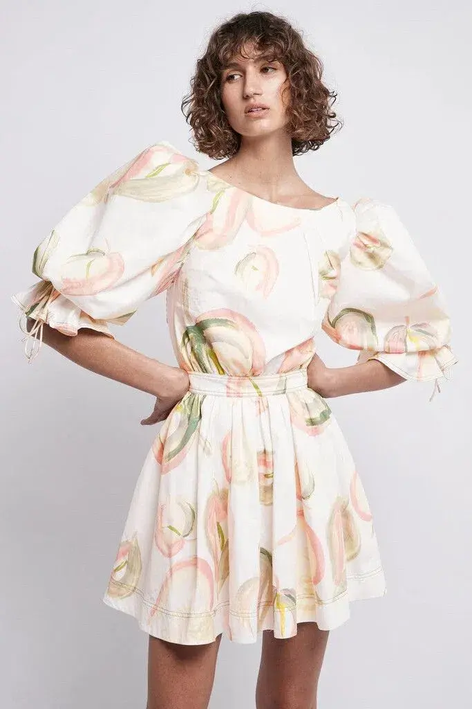 Aje Imprint Floral Mini Dress Size AU 6 / XS  for rent on The Volte - main image