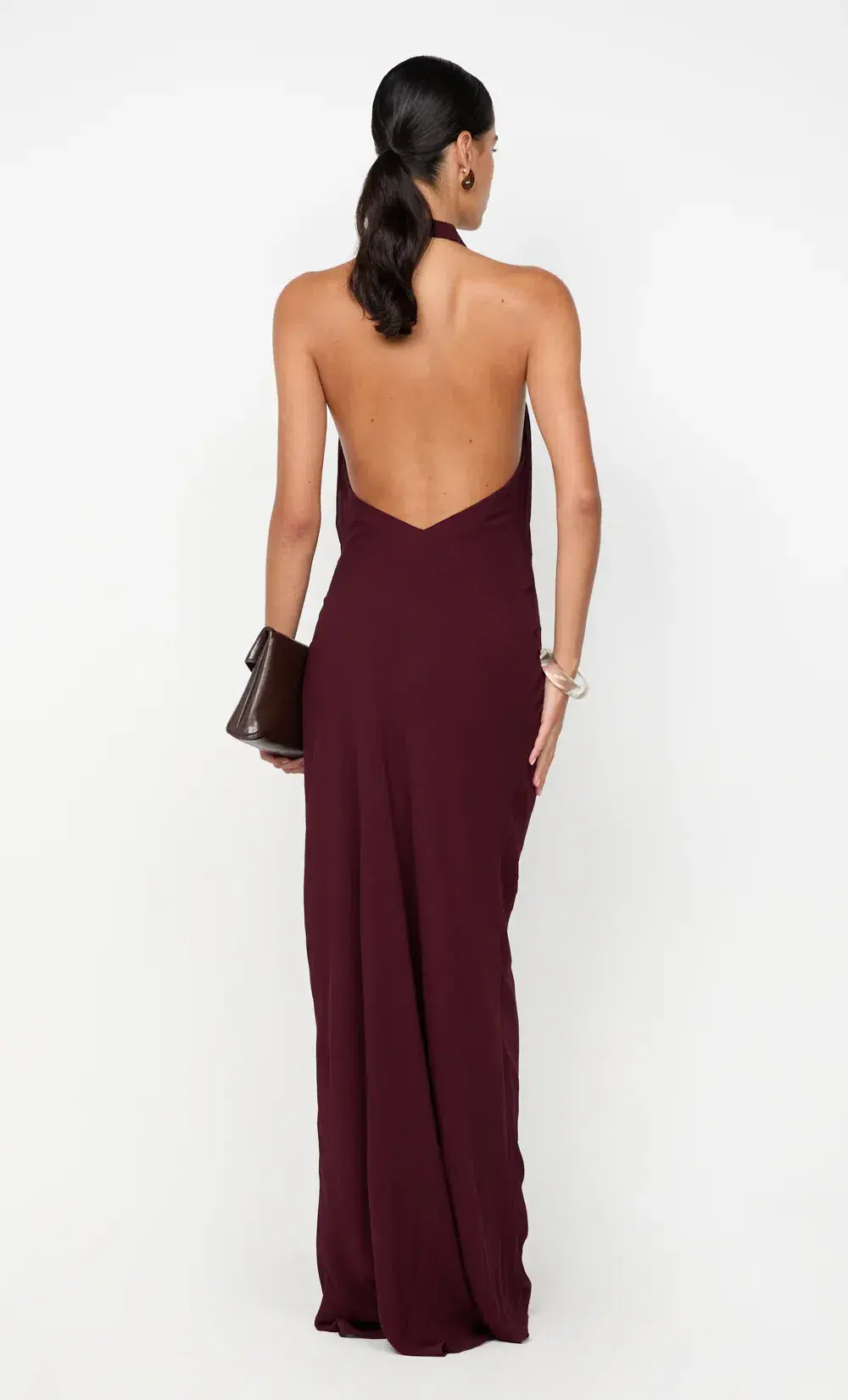 Bec and Bridge Soneva Wrap Halter Dress Plum Size 8  - Image 2