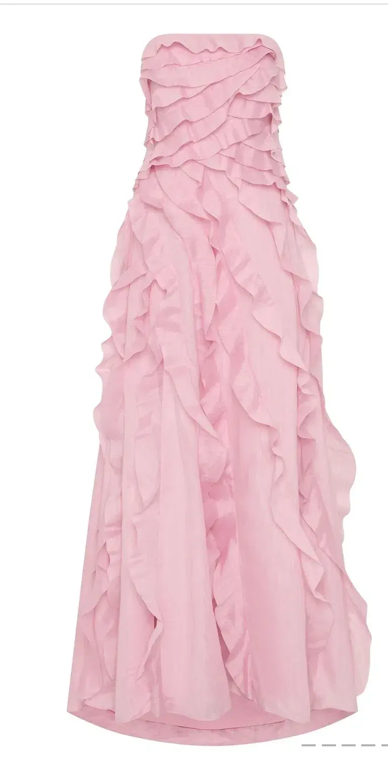 Pink Aje Allairie Gown, size 10 for rent on The Volte - main image