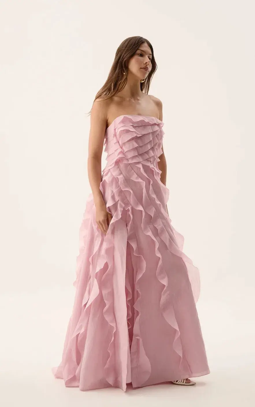 Pink Aje Allairie Gown, size 10 for rent on The Volte - main image