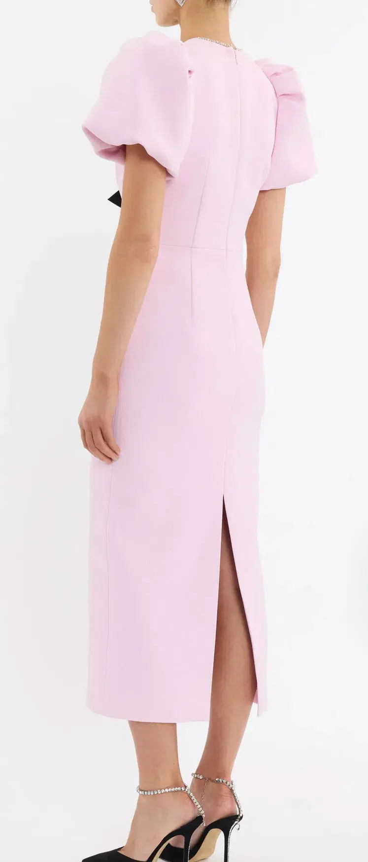 Rebecca Vallance Nemy Midi Dress Pink Size 12 for rent on The Volte - main image