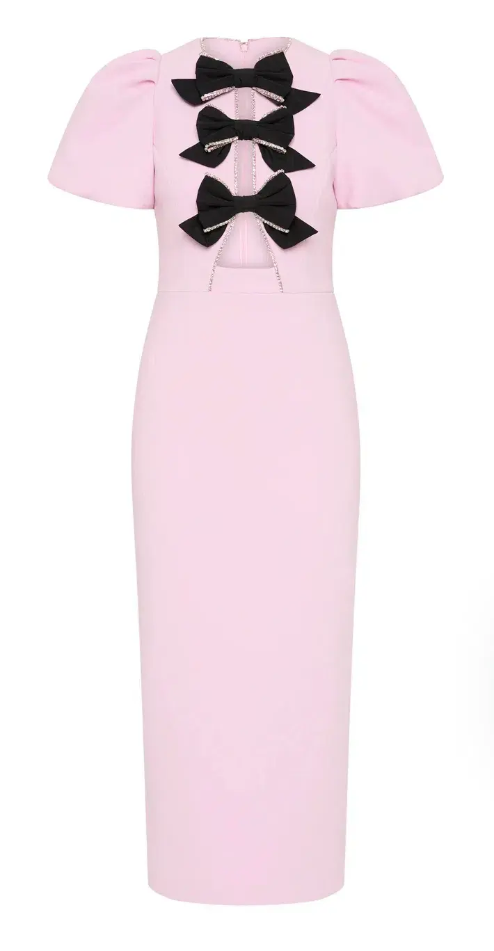 Rebecca Vallance Nemy Midi Dress Pink Size 12 for rent on The Volte - main image
