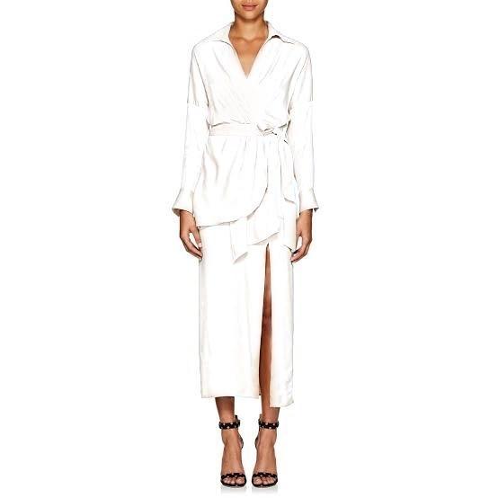 Manning Cartell Twill Wrap MIDI Shirt dress Size 6 - Image 1