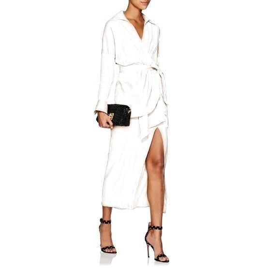 Manning Cartell Twill Wrap MIDI Shirt dress Size 6 - Image 2