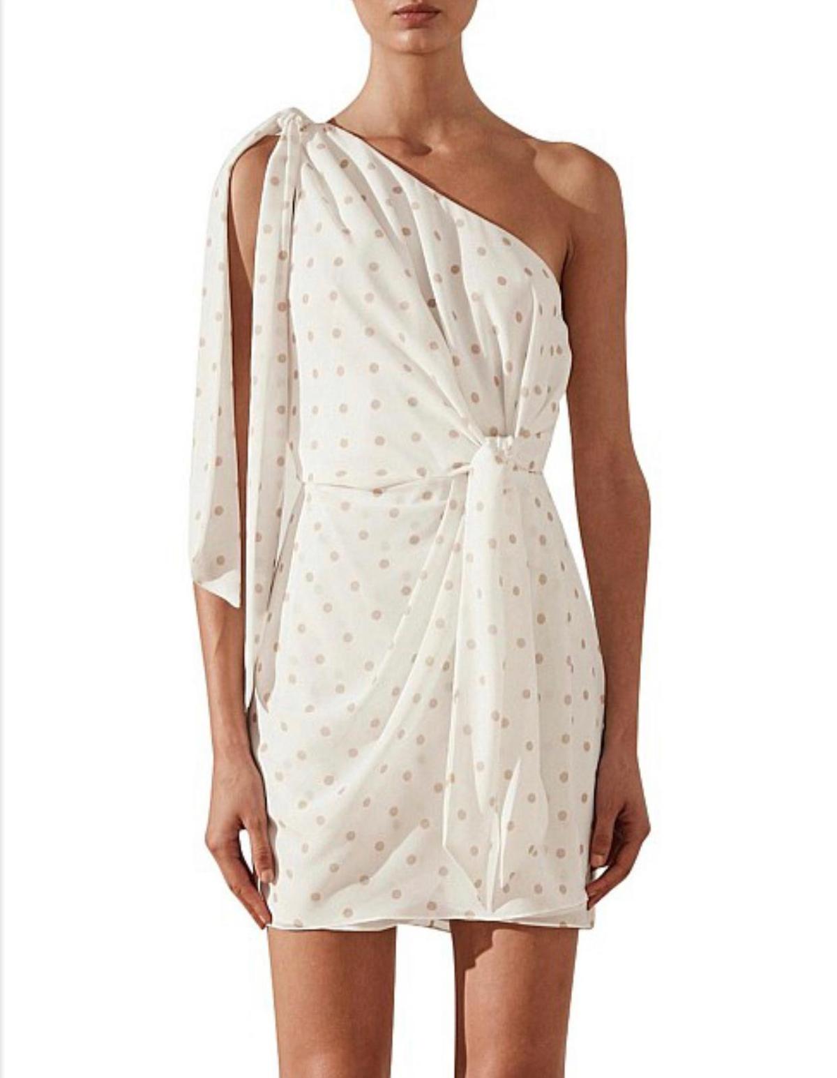 Shona Joy Sophia One Shoulder Mini Size 6 - Image 3