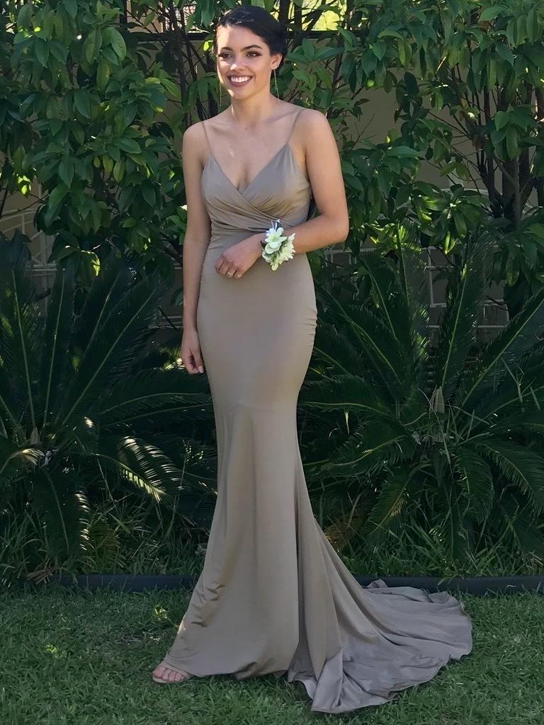 Elle Zeitoune champagne gown size 8 - Image 2