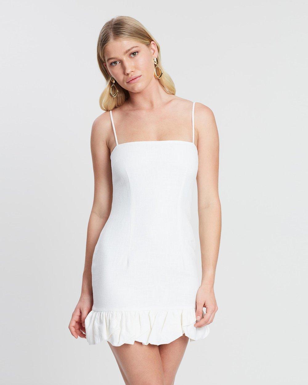 Bec and Bridge Natural Mini Dress in Chalk size 8 - Image 3