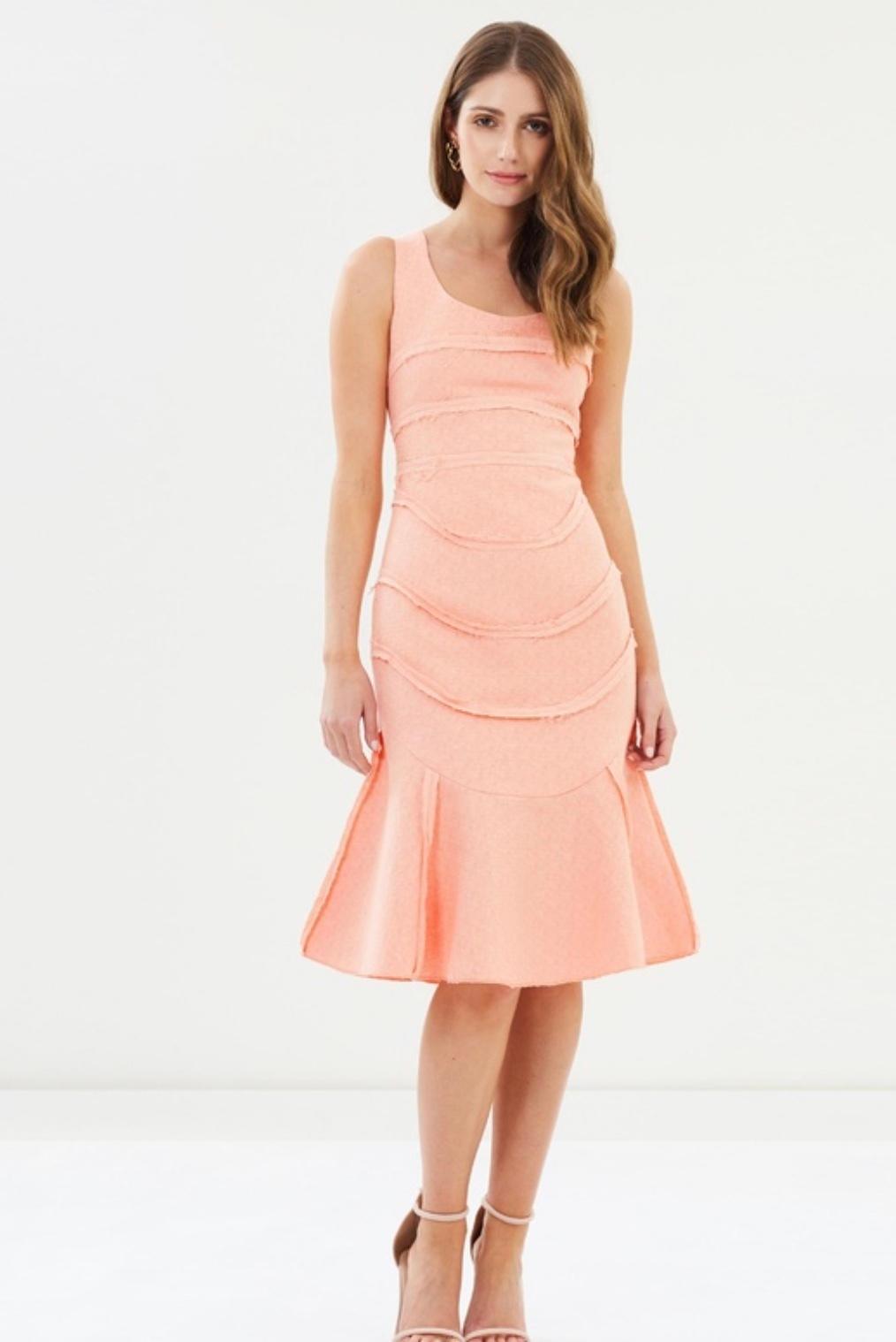 Mossman Finish Line Midi Dress Orange Size 14 - Image 3