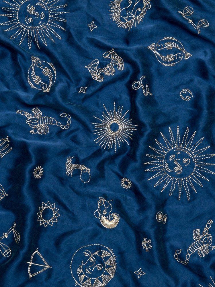 Realisation Par The 1996 Zodiac  Silk Slip Dress Blue Size 6 for rent on The Volte - main image