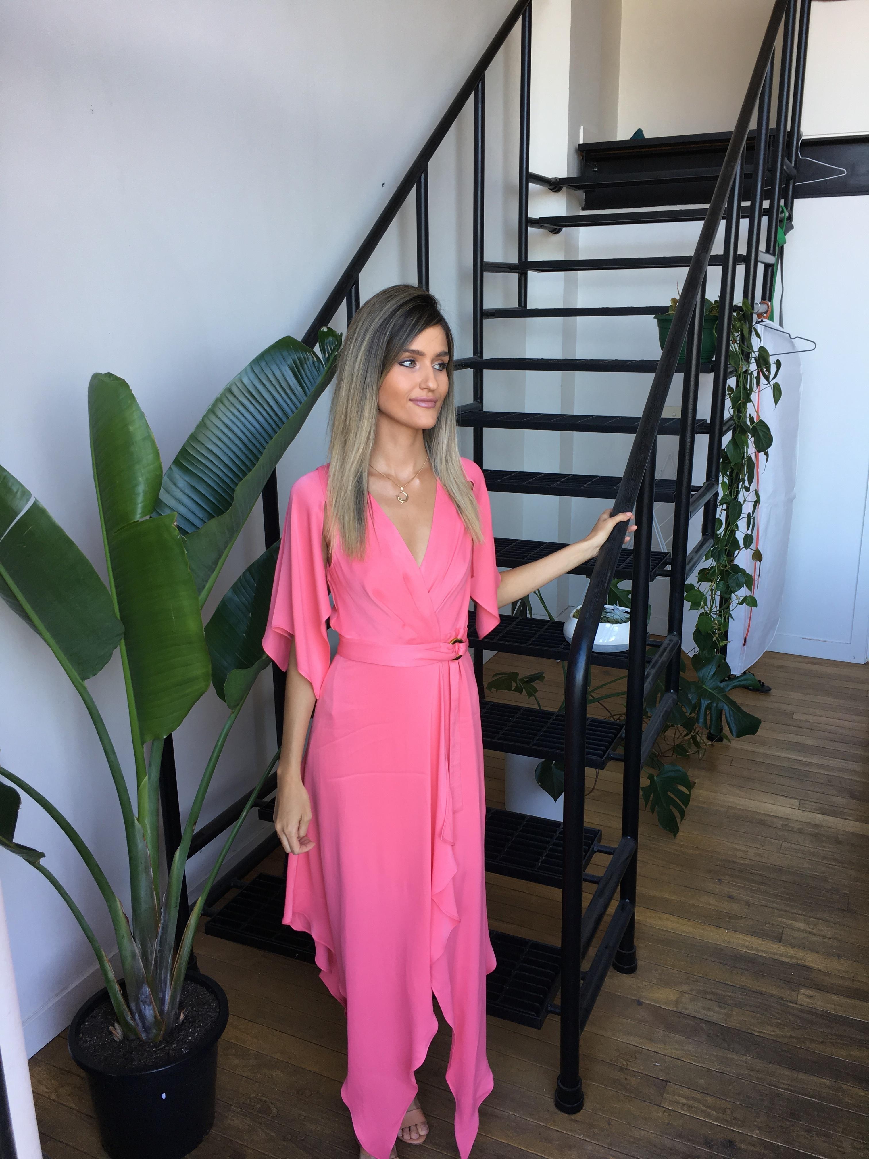 Manning Cartell Wrap Dress Tickled Pink Size 6 - Image 3