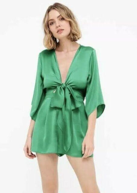 Sheike Provincial Playsuit Green Size 8 - Image 2
