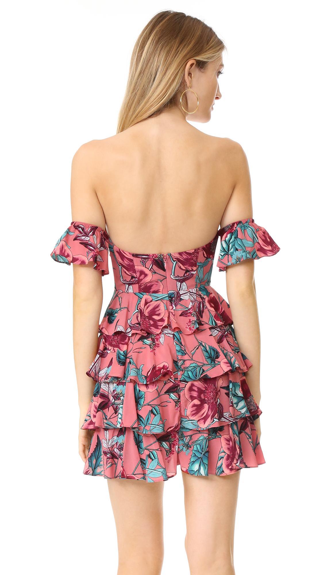 For Love and Lemons Flamenco Floral Mini Dress size 6 XS  - Image 2