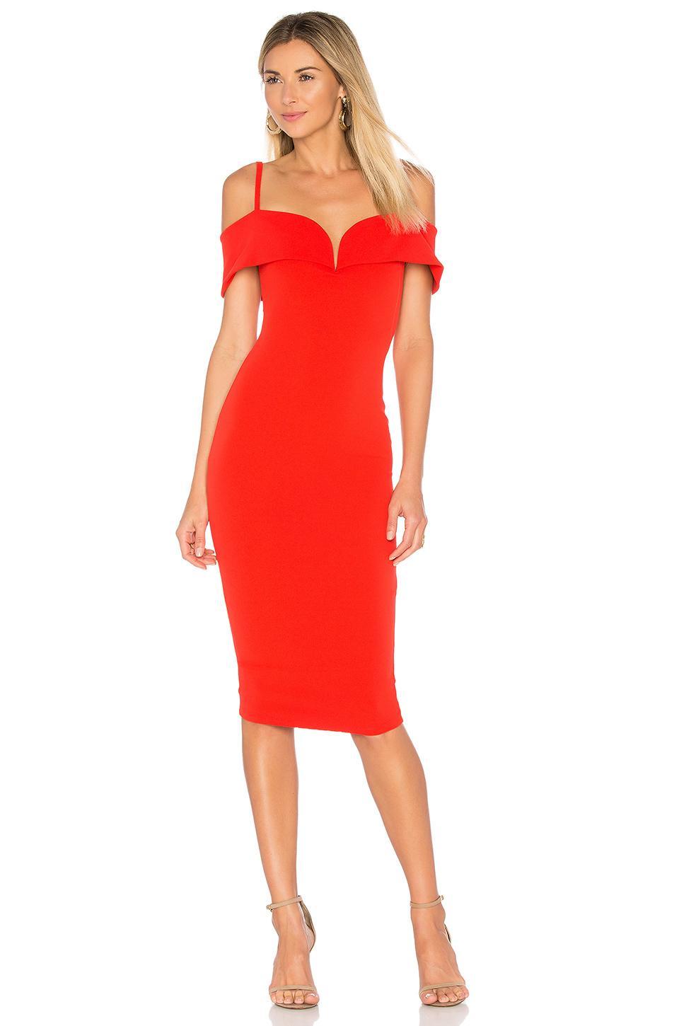 Love Nookie Red Midid dress size 6 for rent on The Volte - main image