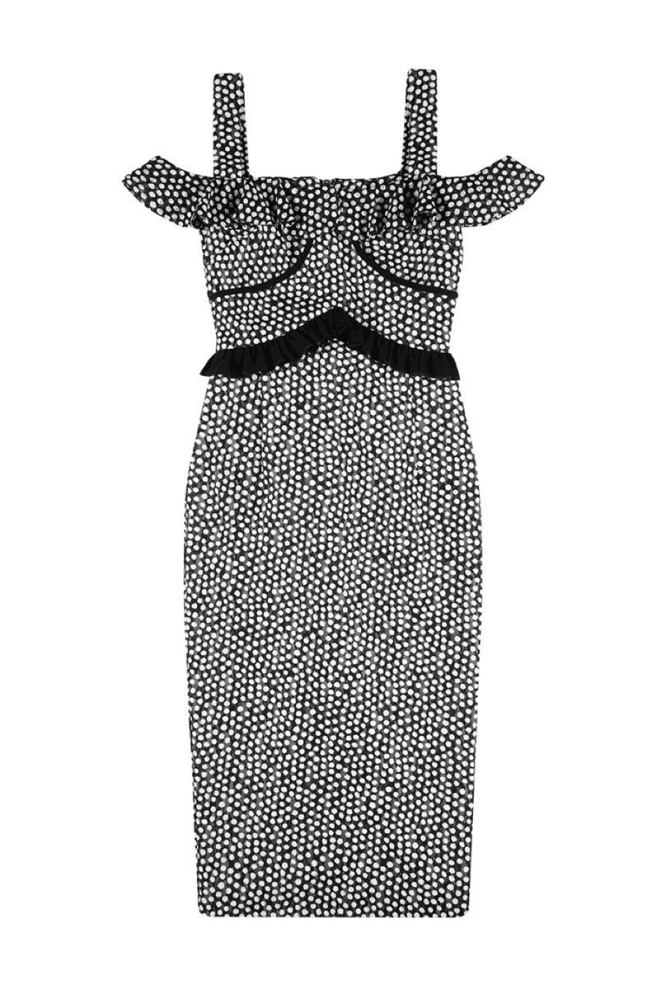 By Johnny Amaya Tiered Midi Dress Print Size 8 - Image 3