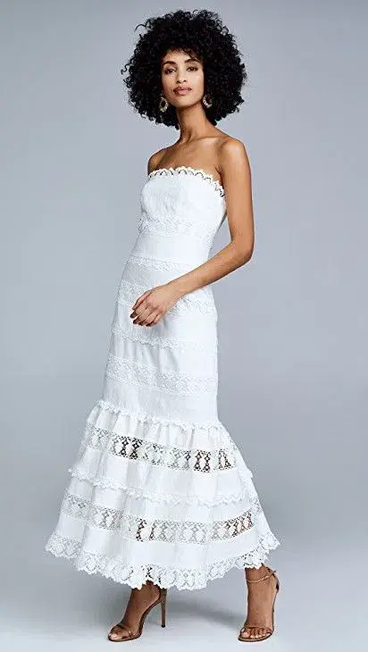 Zimmermann Wayfarer Panelled Dress White Size 8 - Image 4