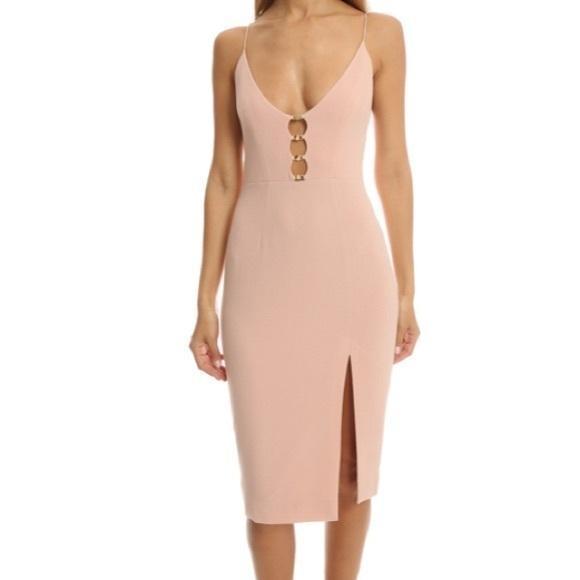 Zimmermann Crepe Link Midi Dress Lily Pink Size 8 - Image 4