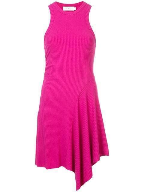 A.L.C Ribbed Flare Dress pink size 8  for rent on The Volte - main image