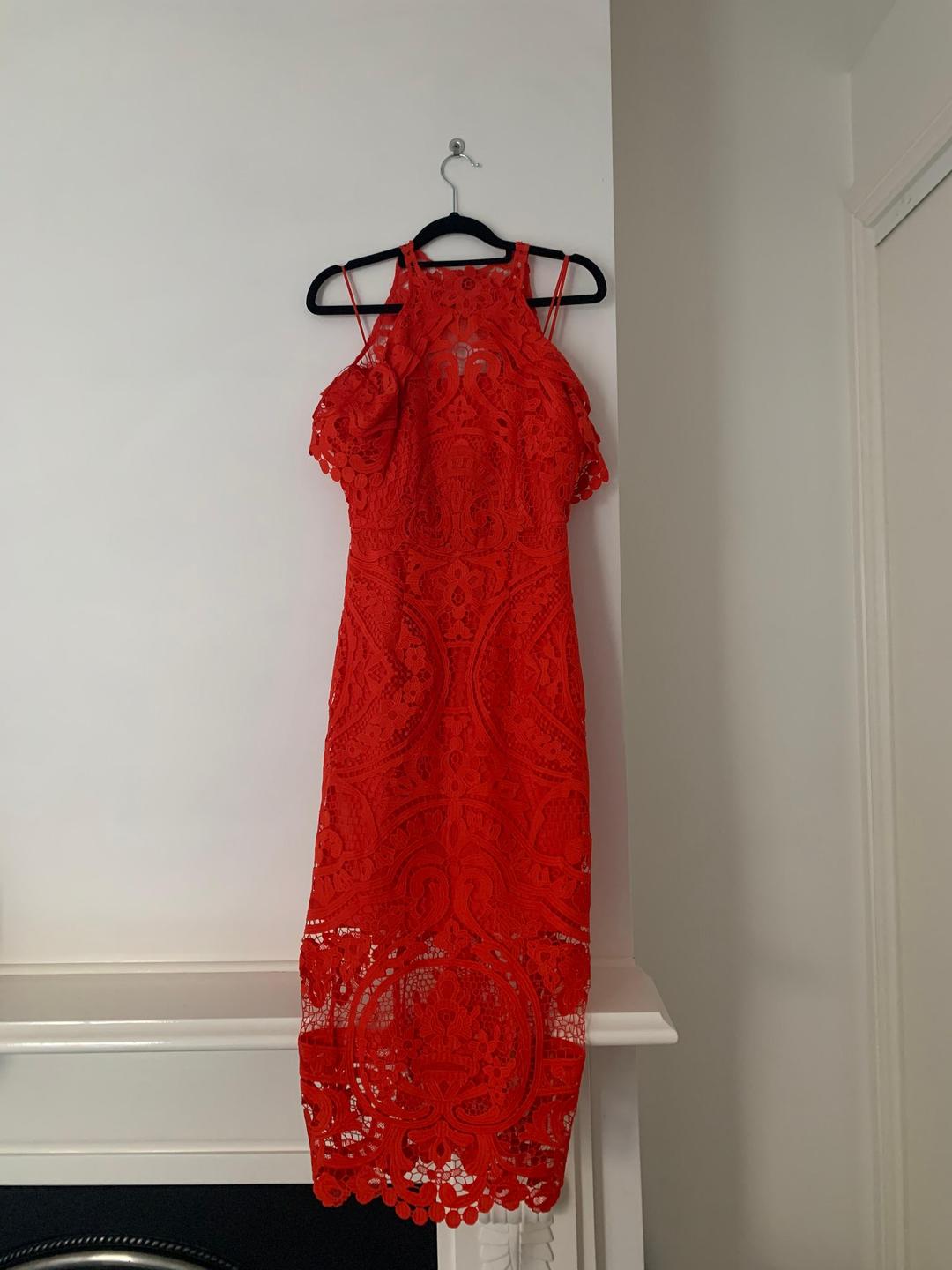 Thurley Bouquet Dress in Mandarin Size 8 for rent on The Volte - main image