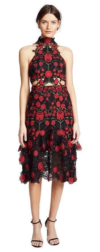 Thurley English Rose Midi White Dress  Size 8 for rent on The Volte - main image