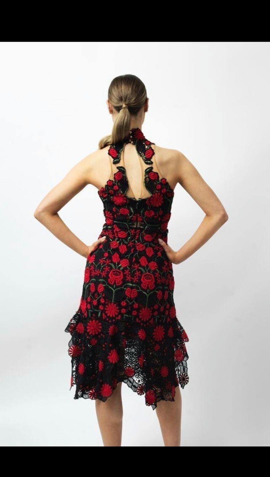 Thurley English Rose Midi White Dress  Size 8 for rent on The Volte - main image