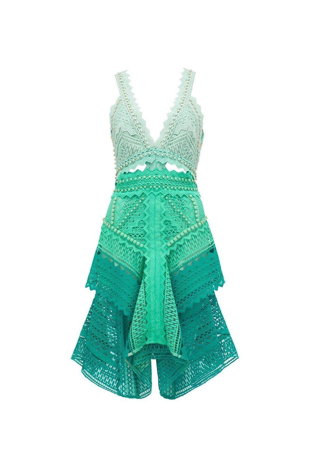 Thurley Bahamas Dress Green Size 6  - Image 4