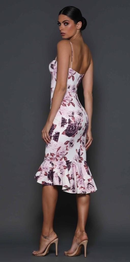 Elle Zeitoune Camelia Floral Dress Size 10  for rent on The Volte - main image