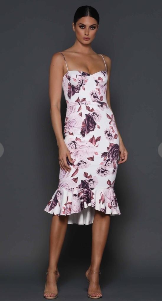 Elle Zeitoune Camelia Floral Dress Size 10  for rent on The Volte - main image