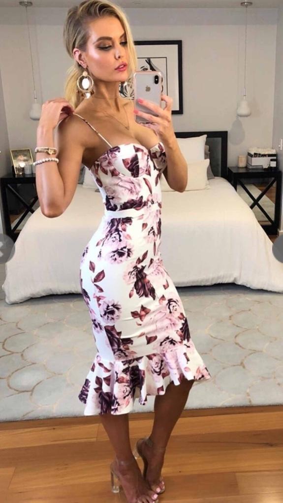 Elle Zeitoune Camelia Floral Dress Size 10  - Image 3
