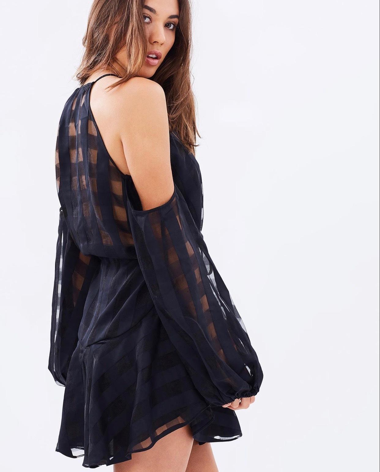 Shona Joy Perseus Open Shoulder Mini Dress Size 8 - Image 2