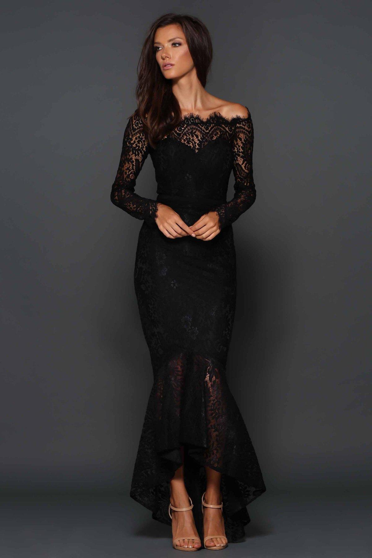 Elle Zeitoune  Marchesa Black Size 8 - Image 1