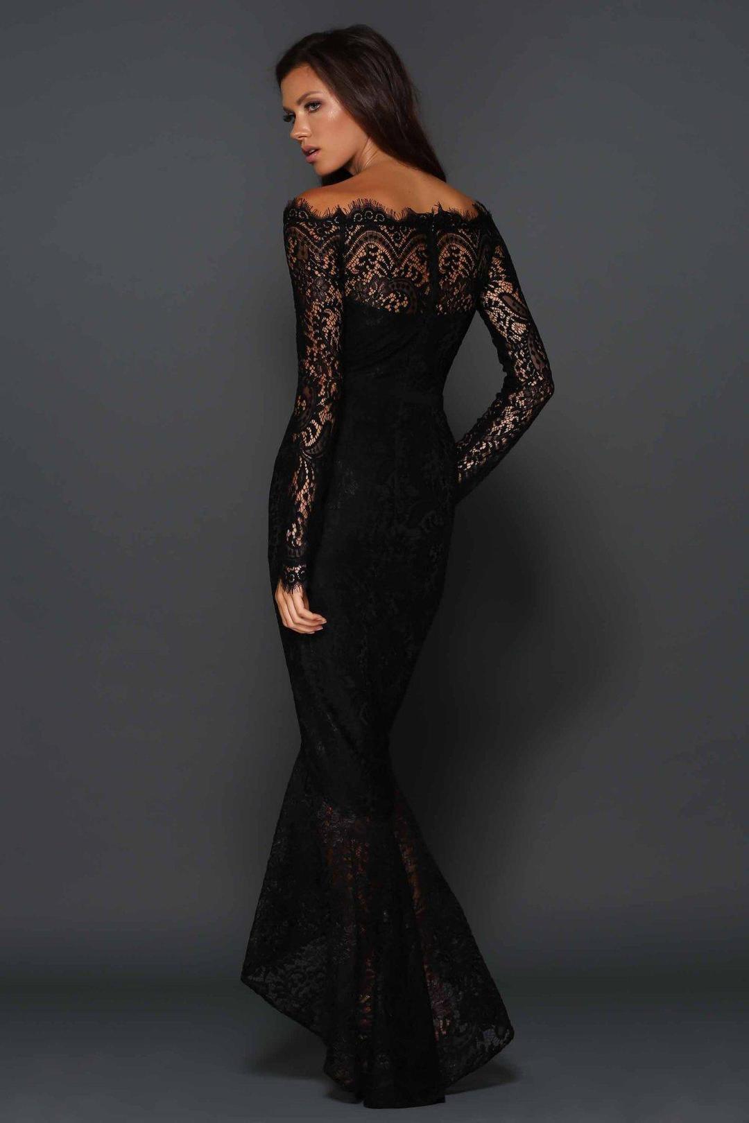 Elle Zeitoune  Marchesa Black Size 8 for rent on The Volte - main image