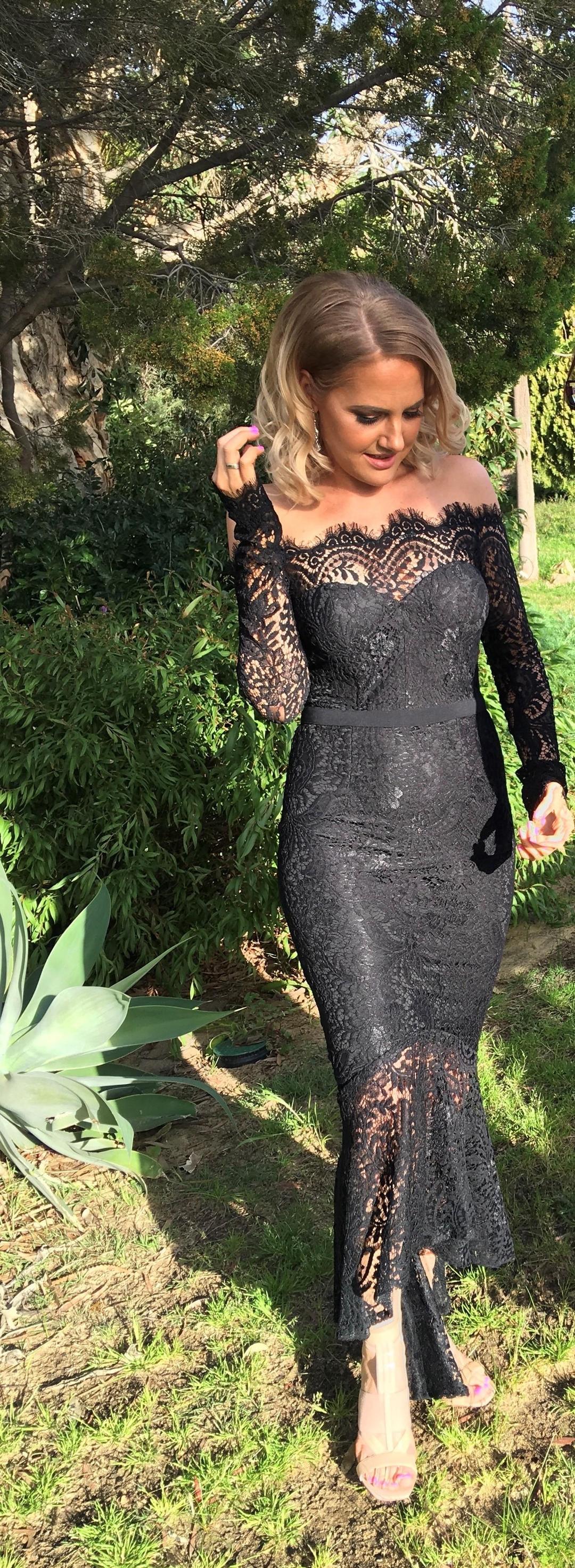 Elle Zeitoune  Marchesa Black Size 8 for rent on The Volte - main image