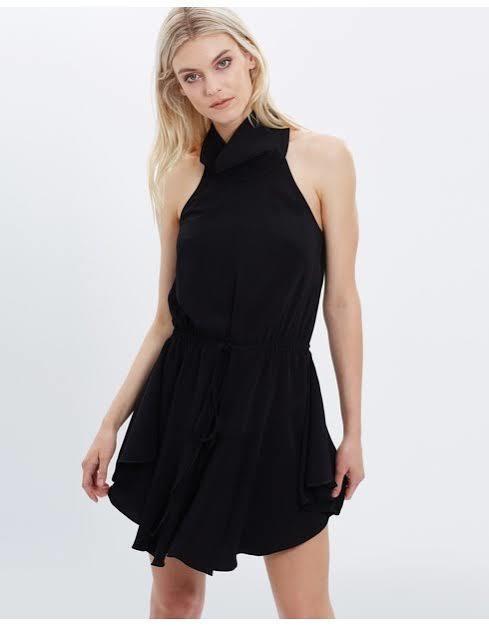 Shona Joy San Matias Mini Dress Black Size 6 for rent on The Volte - main image