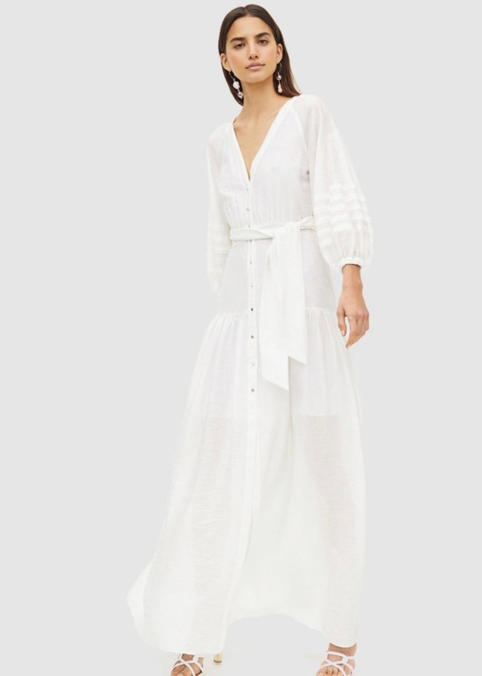 Manning Cartel Balloon Art Maxi Dress  White Size 14  - Image 1