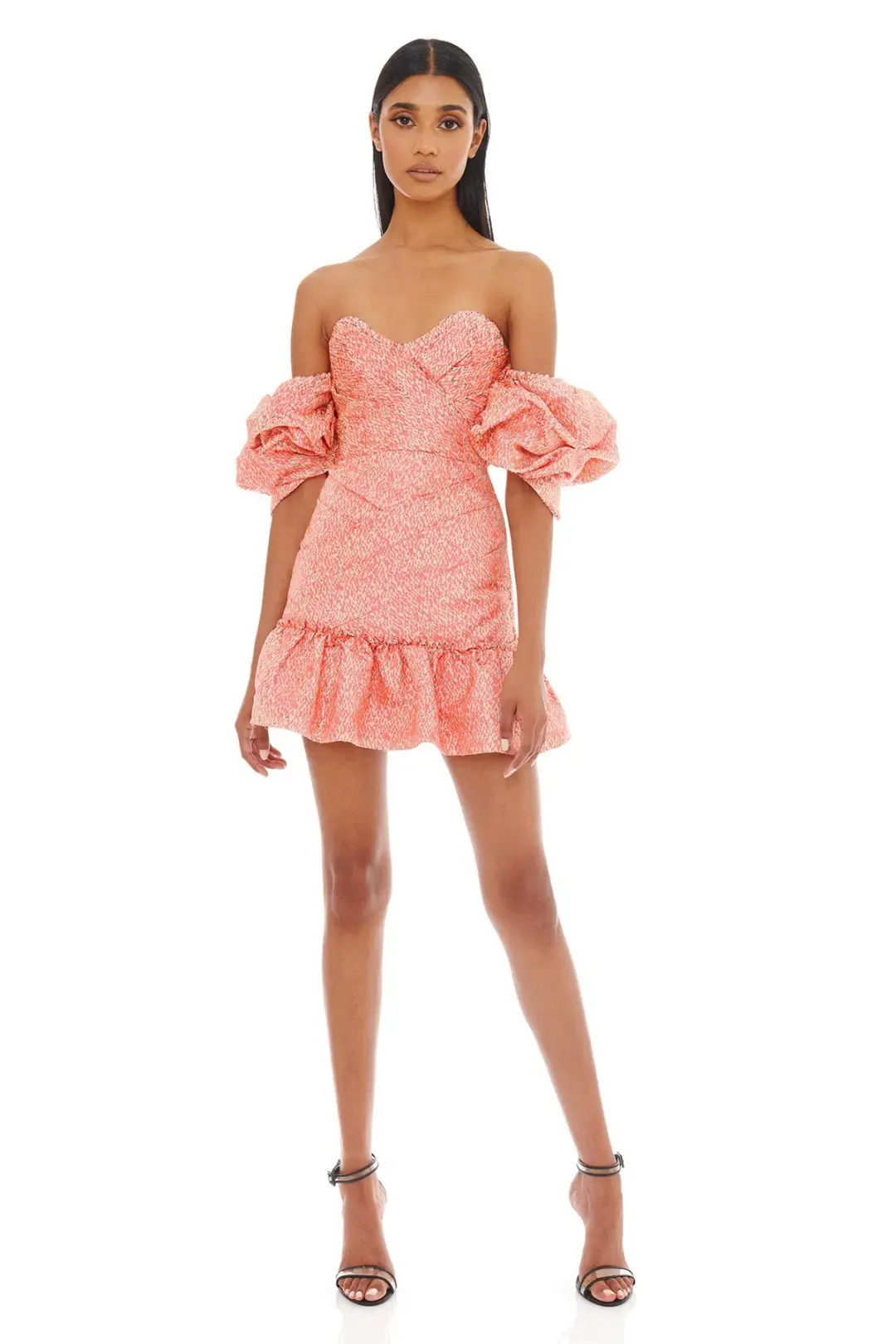 Eliya The Label Charlotte Mini Dress Pink Size 10 for rent on The Volte - main image
