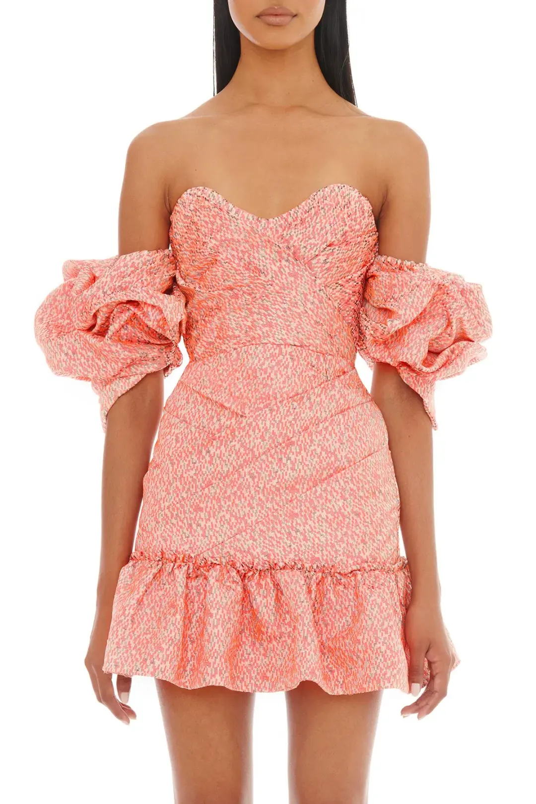 Eliya The Label Charlotte Mini Dress Pink Size 10 for rent on The Volte - main image