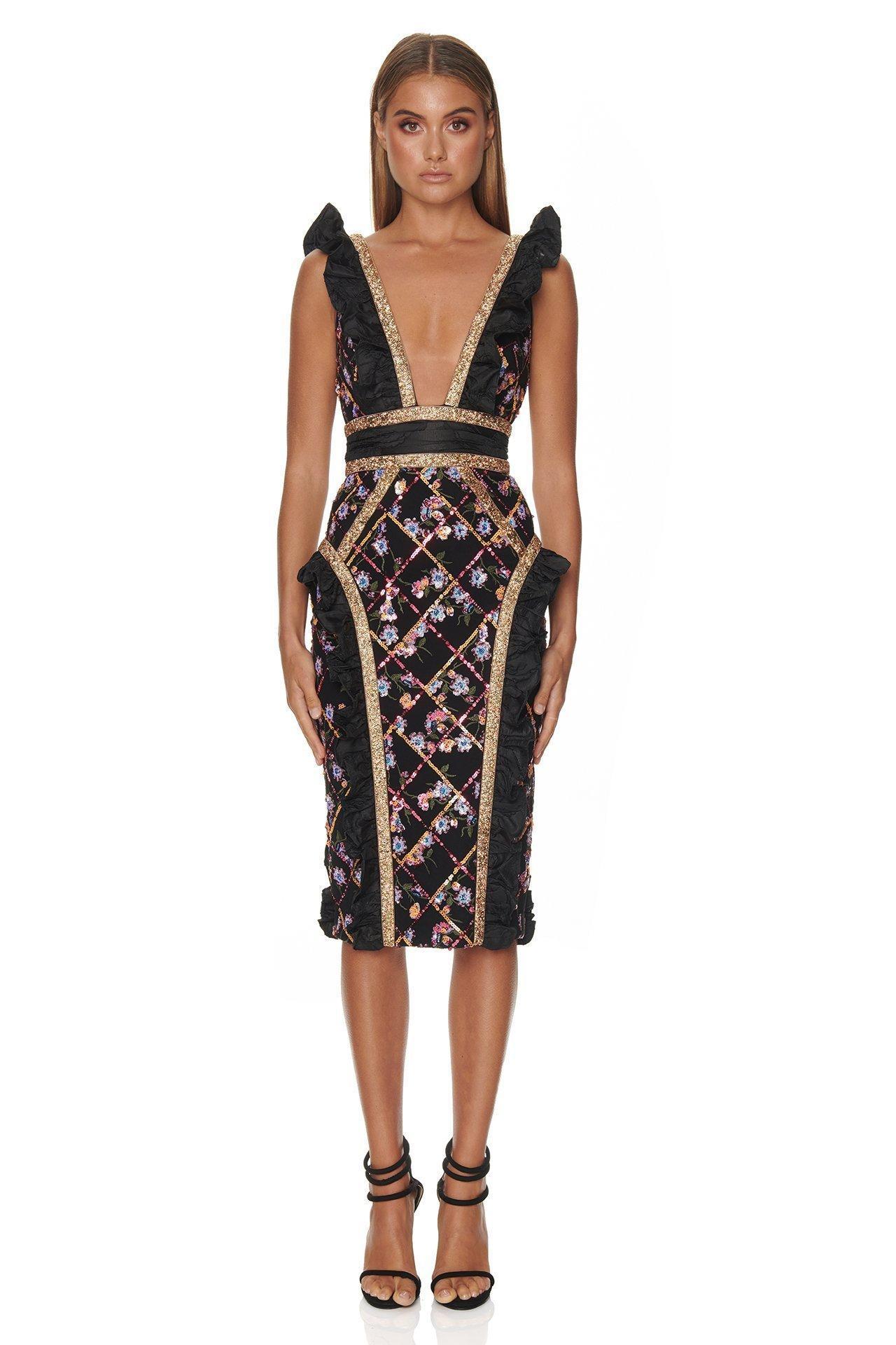 Eliya The Label Natalia Dress Black Size 6 - Image 1