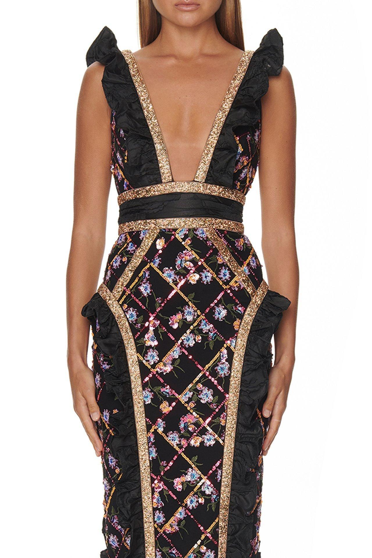 Eliya The Label Natalia Dress Black Size 6 - Image 2
