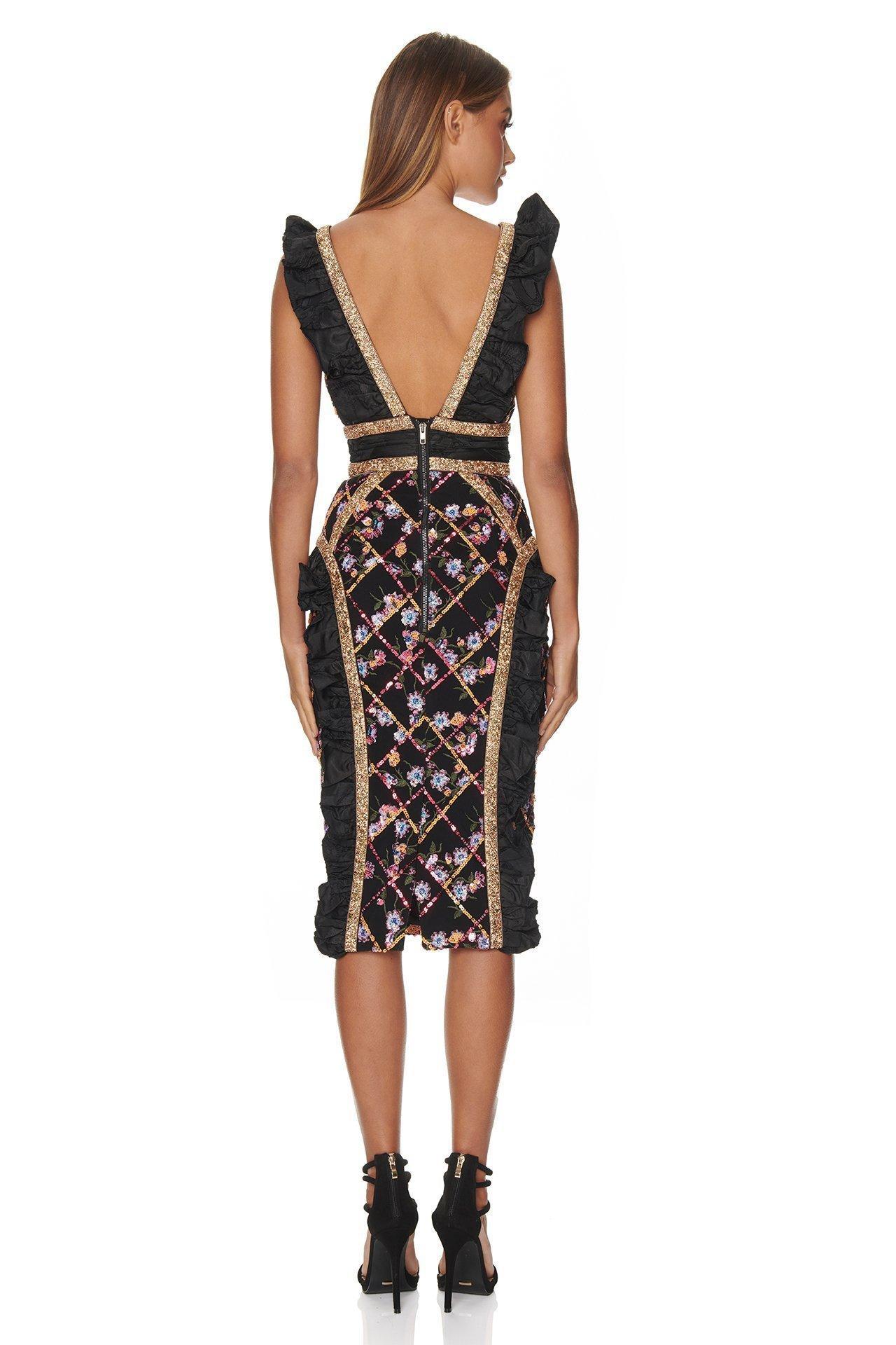 Eliya The Label Natalia Dress Black Size 6 - Image 3