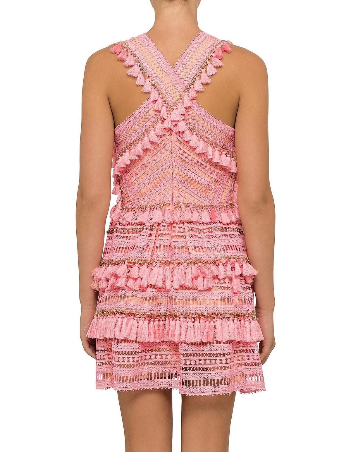 Thurley Foxtrot Mini Dress Pink Size 10 - Image 3