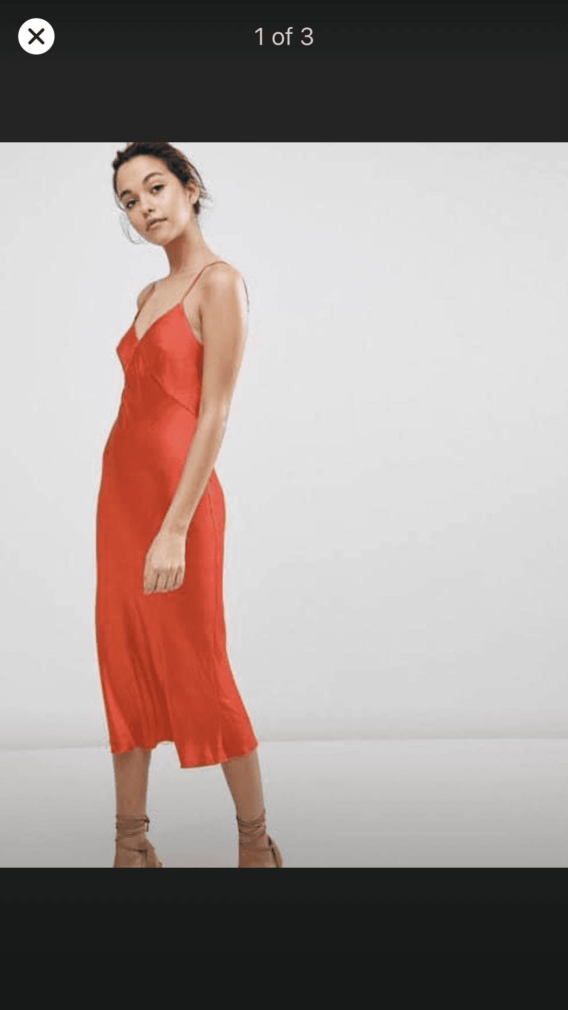 Bec and bridge shine midi cami dress red size 12 - Image 1
