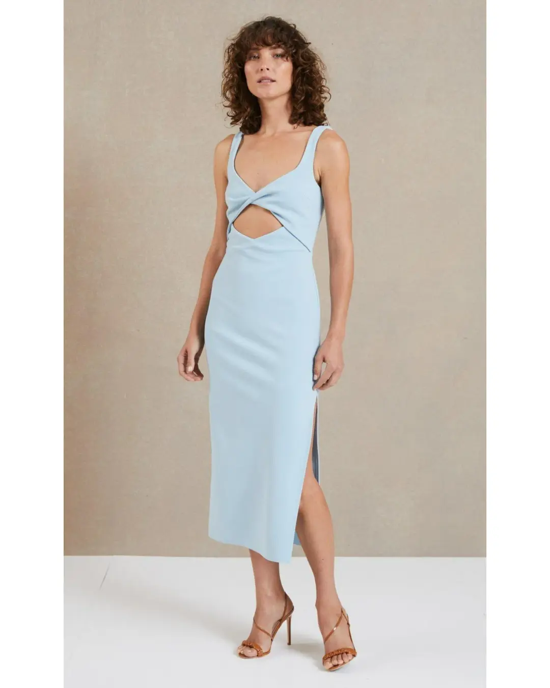 Bec & Bridge Joelle Midi Dress Blue Size AU 6  for rent on The Volte - main image