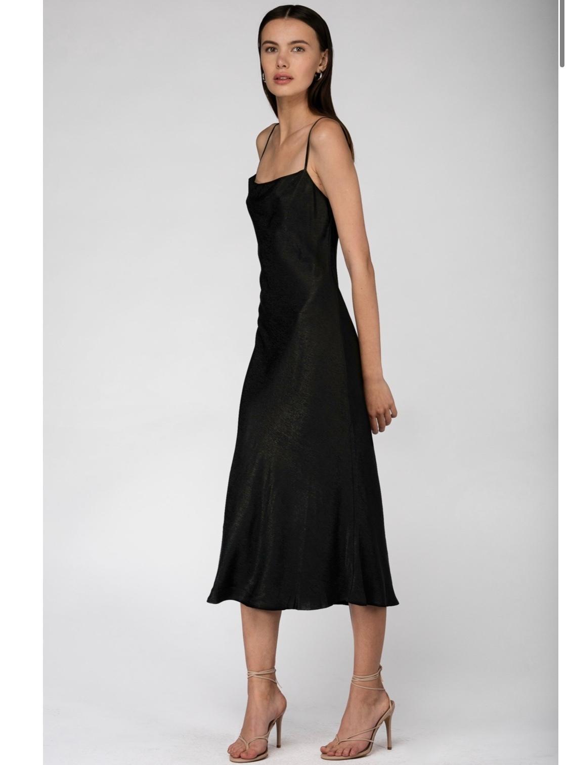 Third form black bias slip dress size 8 - Image 2