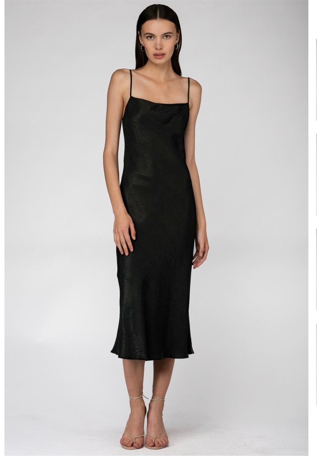 Third form black bias slip dress size 8 - Image 1