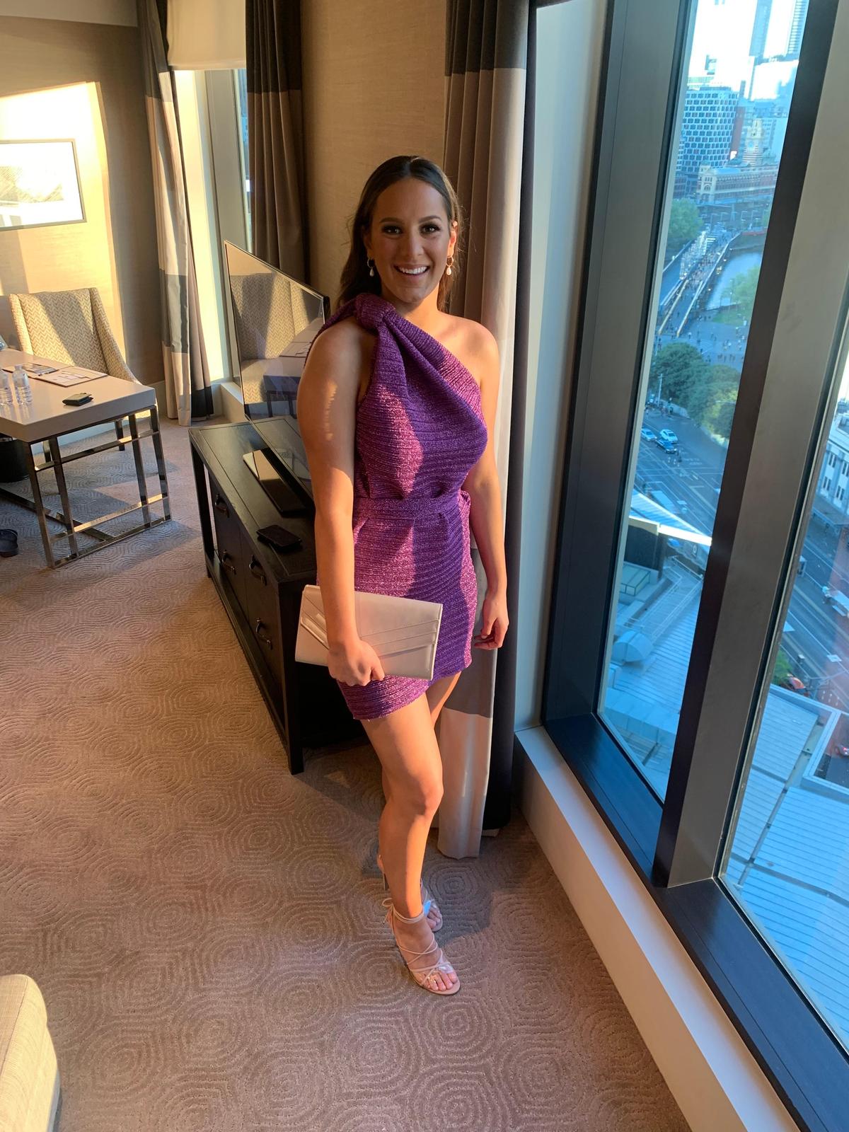 By Johnny Mini Dress Violet Size 10 - Image 1