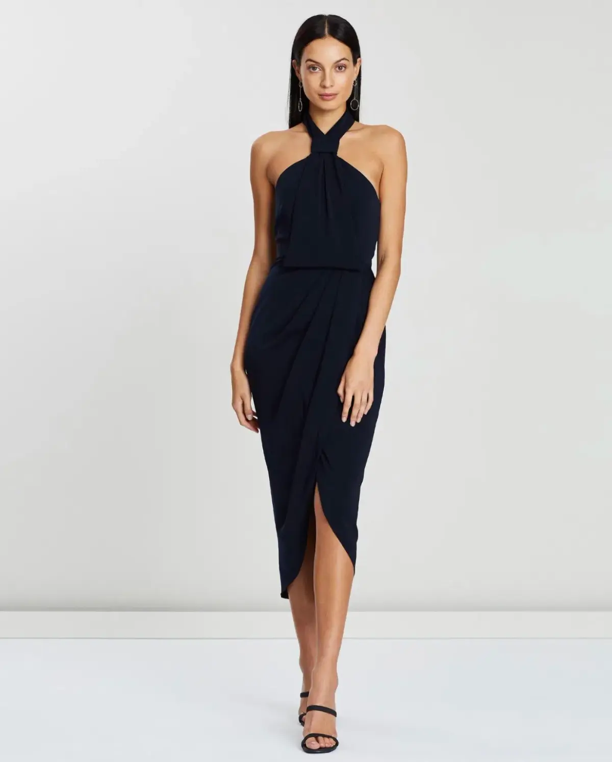 Shona Joy Knot Dress NAVY 12 - Image 4