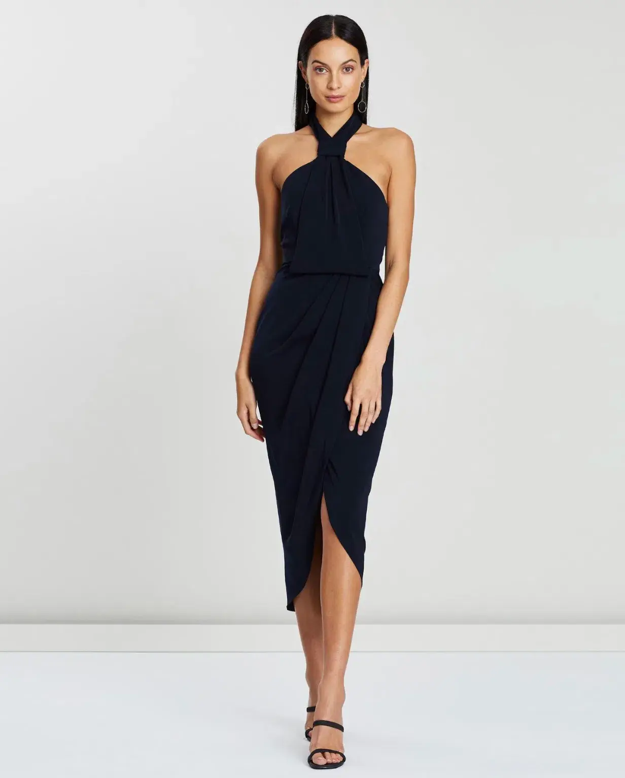 Shona Joy Knot Dress NAVY 12 - Image 4