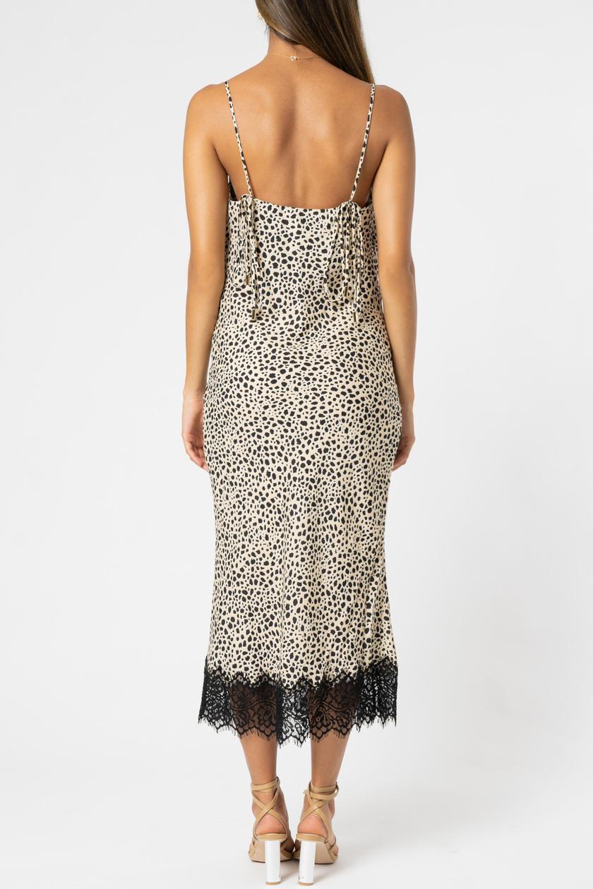 Rebecca Vallance Anya Slip Midi Dress Print Size 8 for rent on The Volte - main image