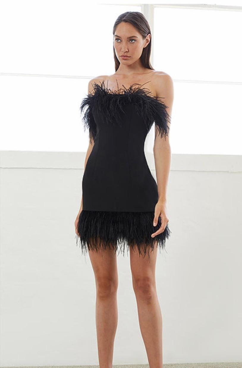 By Johnny Birthday Mini Dress Black Size 8 - Image 1